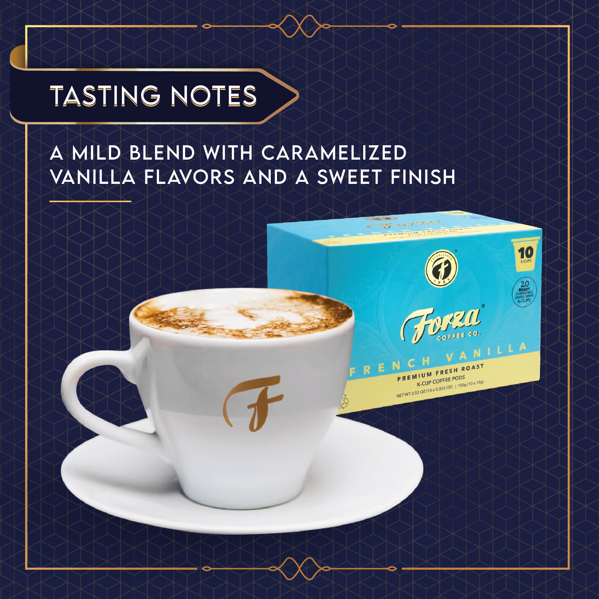 French Vanilla K Cup 20pk Forza Coffee Co